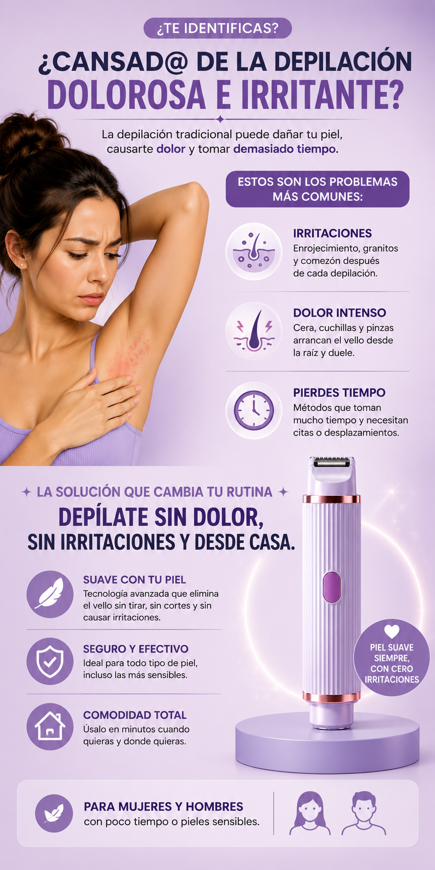 DEPILADORA 2 EN 1 - SILKUP