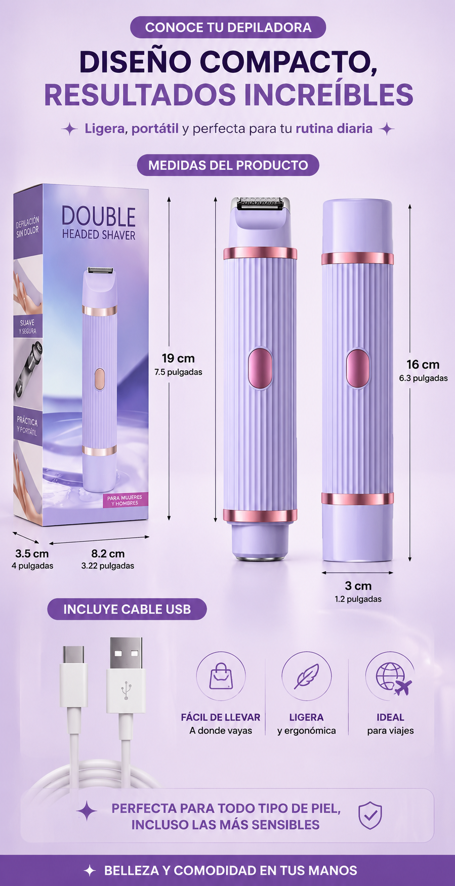DEPILADORA 2 EN 1 - SILKUP